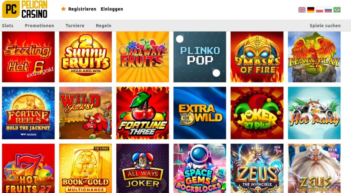 Pelican Casino: Krypto-Casino mit 6.000+ Spiele image 1
